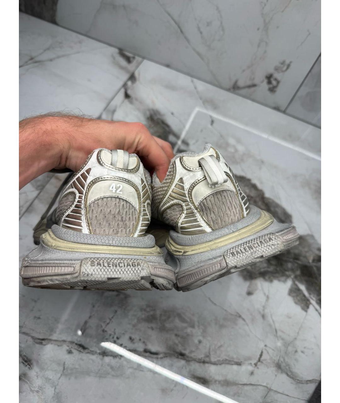 BALENCIAGA Серые высокие кроссовки / кеды, фото 4