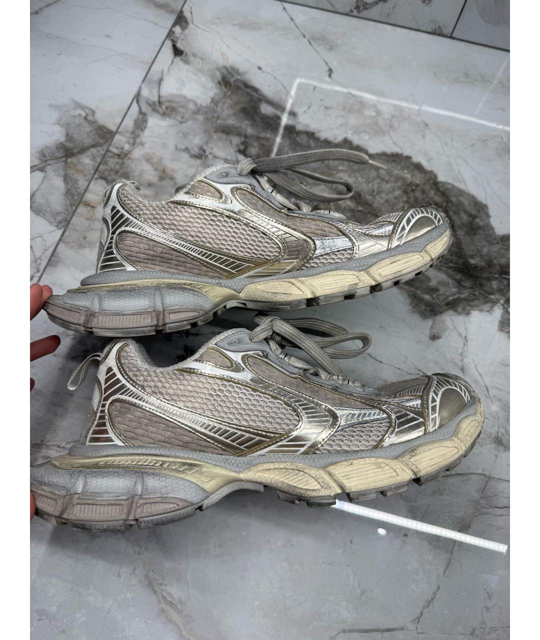 BALENCIAGA Серые высокие кроссовки / кеды, фото 5