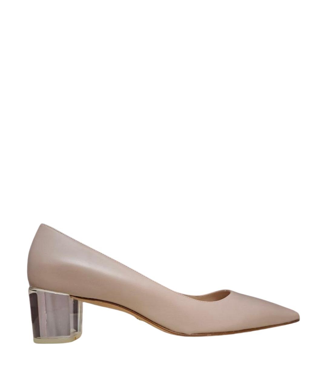 STUART WEITZMAN Розовые кожаные туфли, фото 1