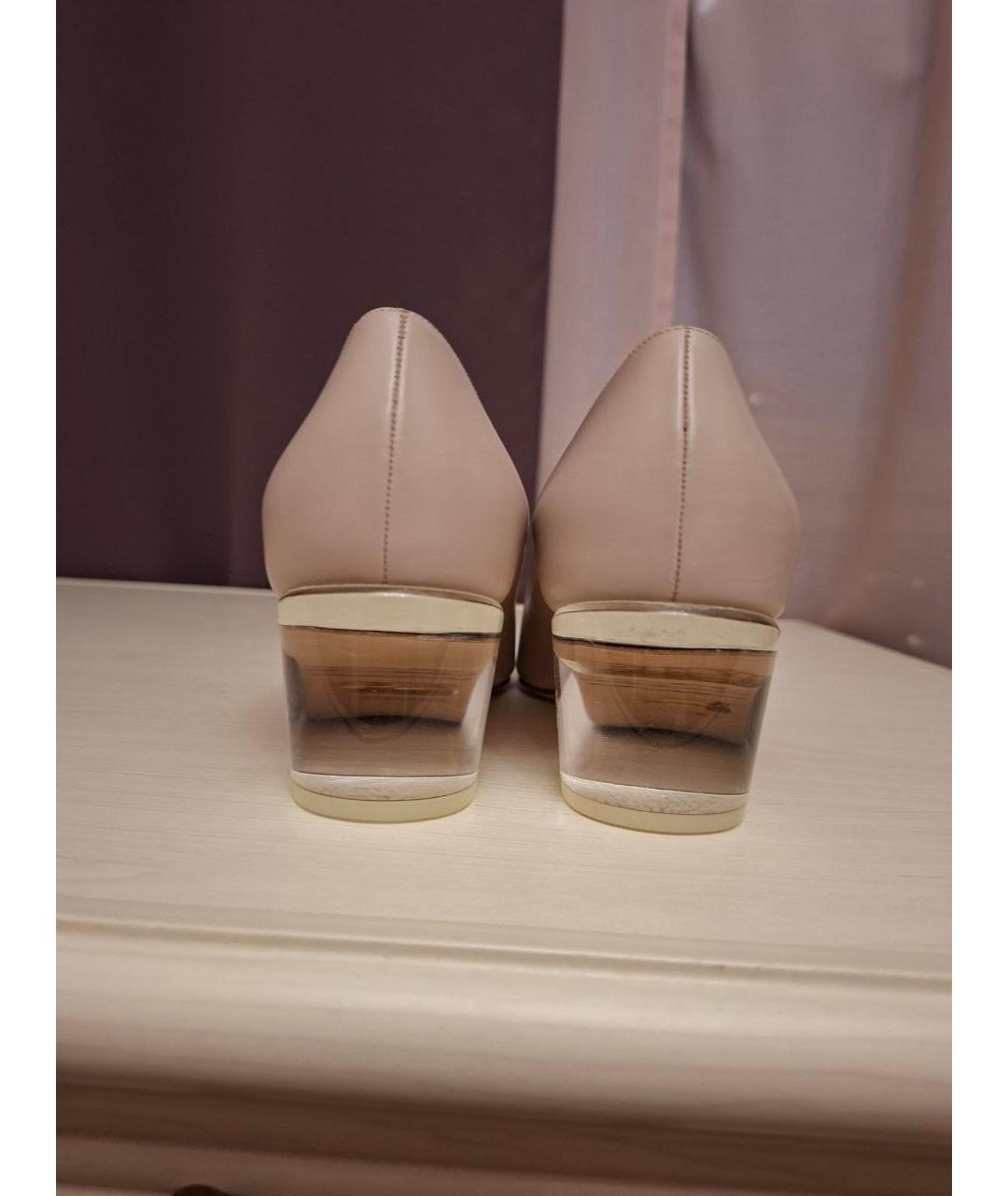 STUART WEITZMAN Розовые кожаные туфли, фото 3