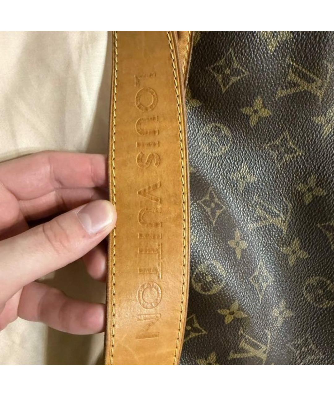 LOUIS VUITTON Коричневая сумка тоут из искусственной кожи, фото 5