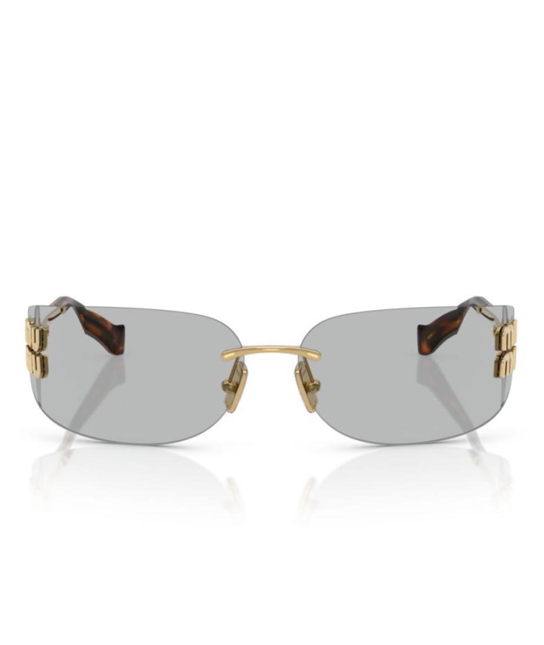 MIU MIU Металлические солнцезащитные очки, фото 4
