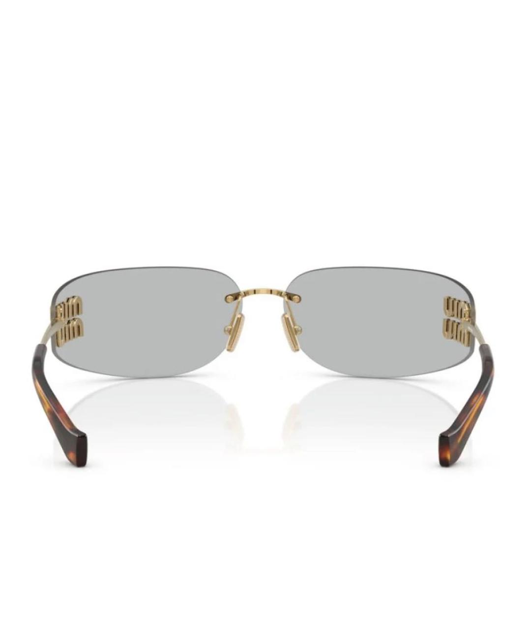 MIU MIU Металлические солнцезащитные очки, фото 3