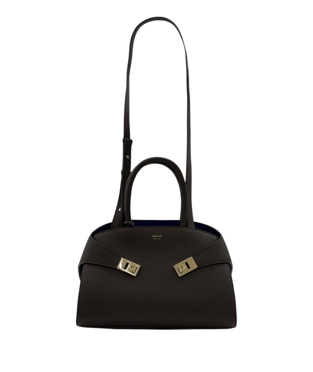 FERRAGAMO Кожаная сумка с короткими ручками, фото 1