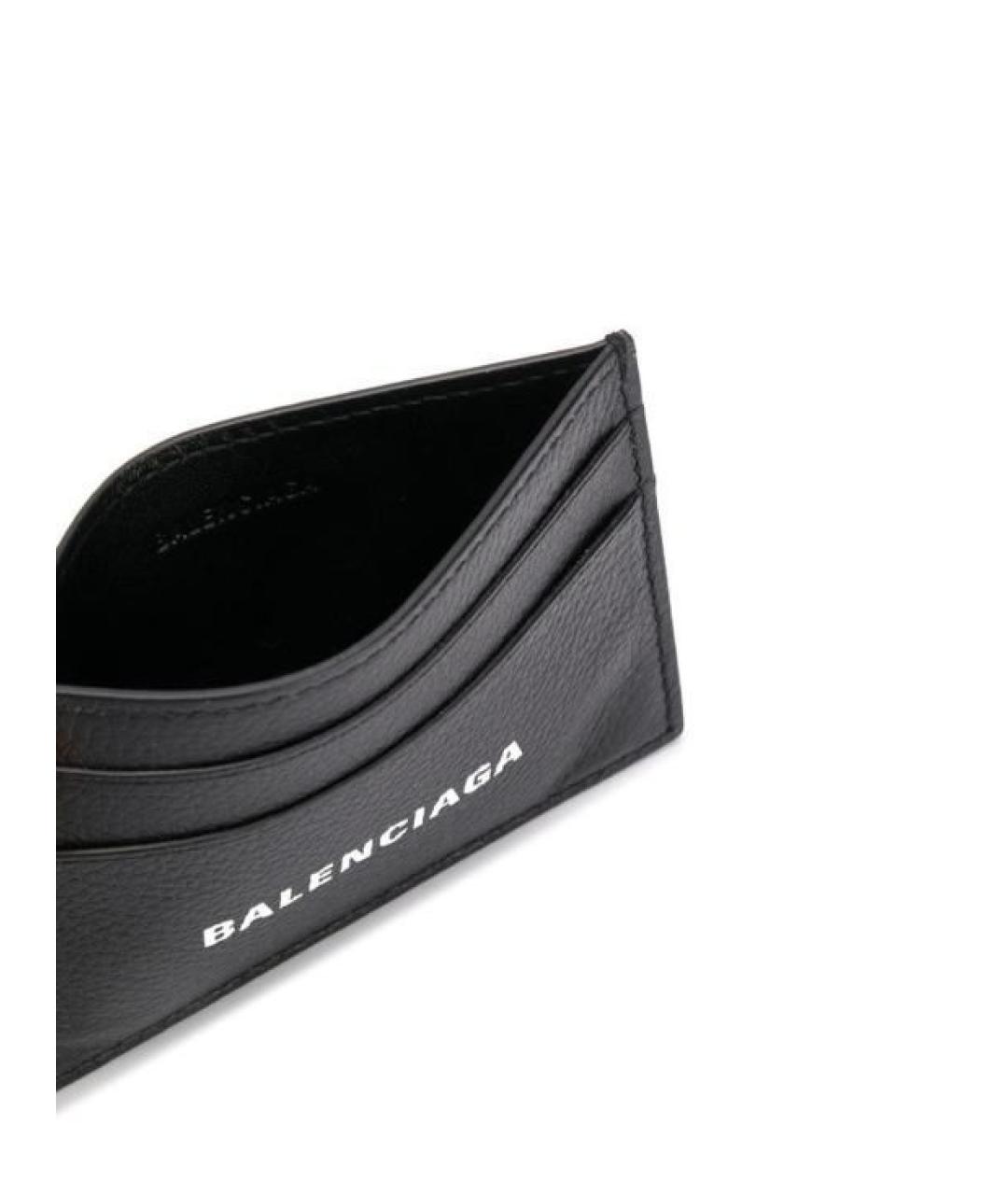BALENCIAGA Черный кожаный кардхолдер, фото 2