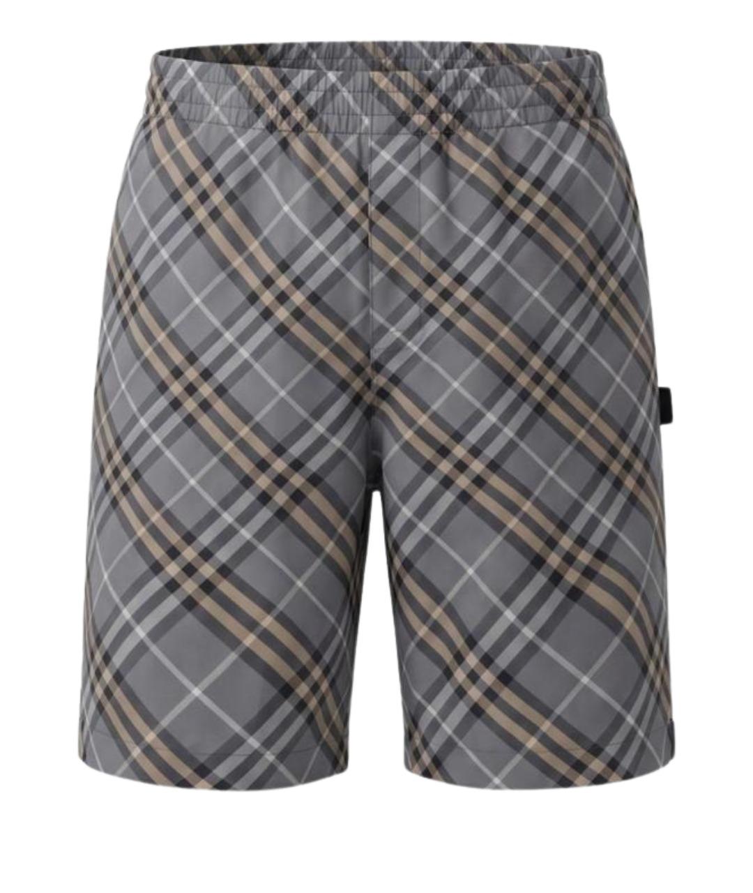 BURBERRY Серые полиамидовые шорты, фото 1