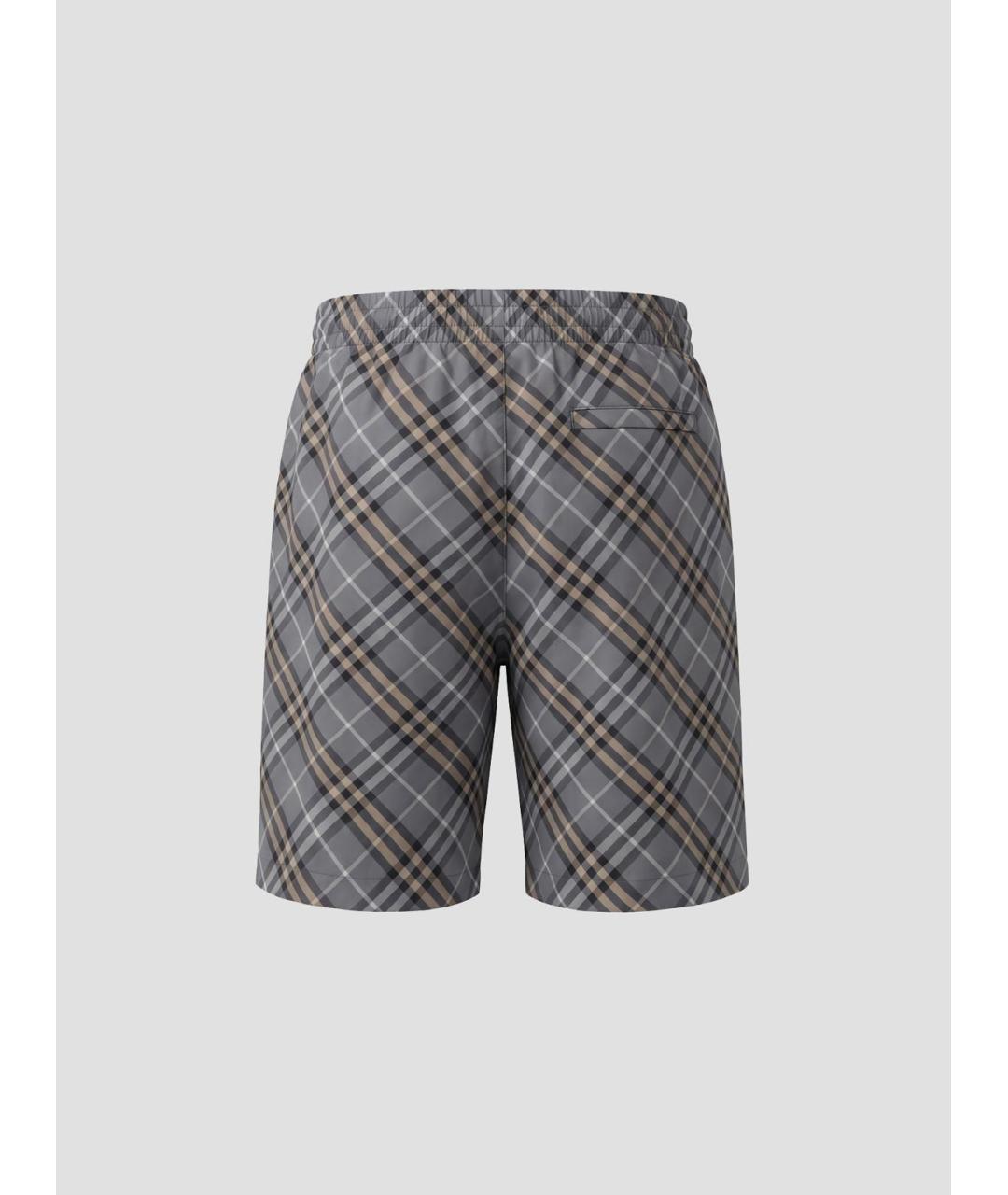 BURBERRY Серые полиамидовые шорты, фото 2