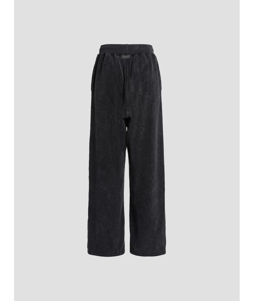 BALENCIAGA Черные хлопковые повседневные брюки, фото 2