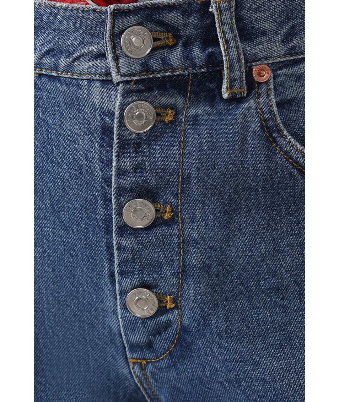 BALENCIAGA Голубые джинсы слим, фото 4