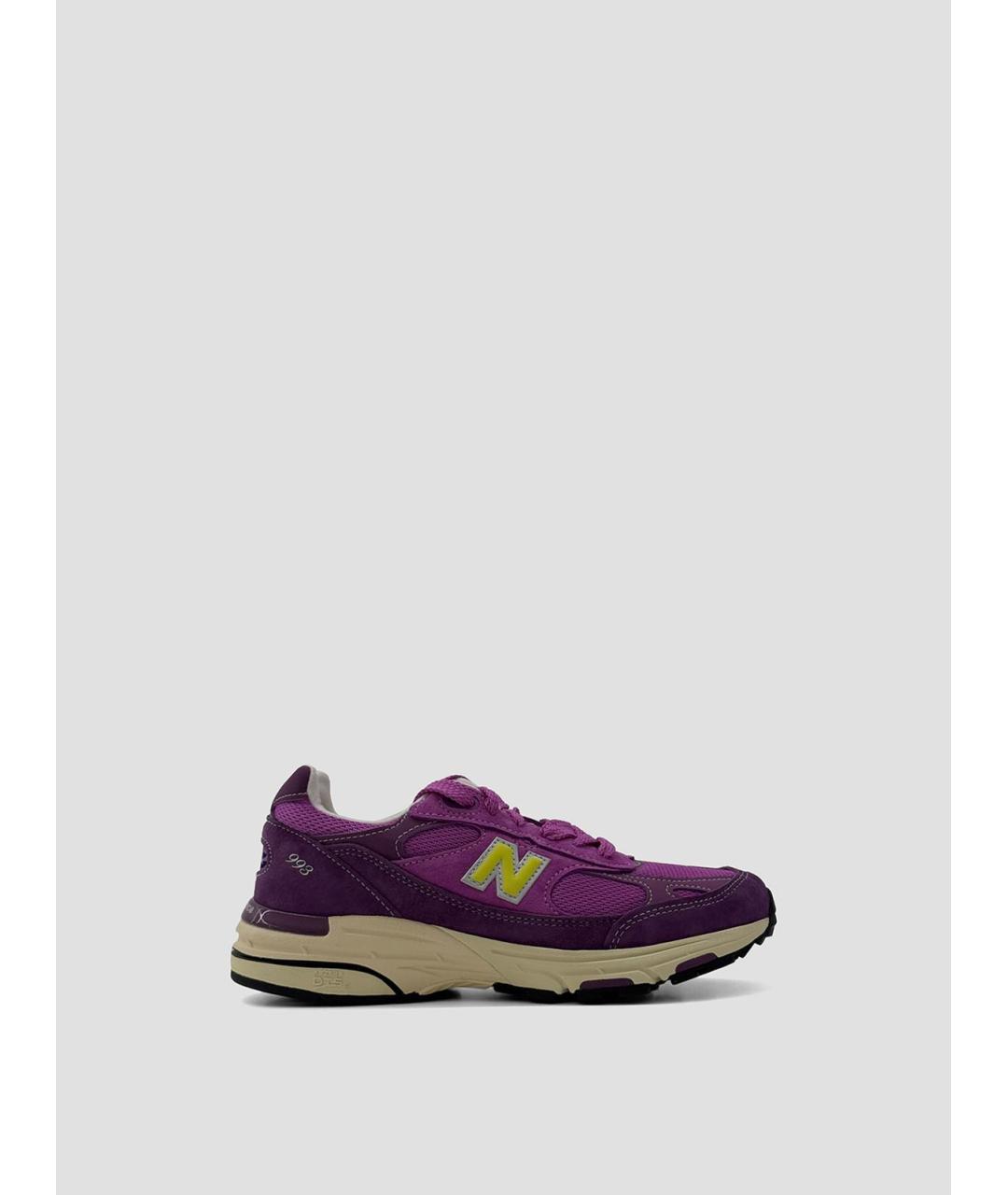 NEW BALANCE Фиолетовые замшевые кроссовки, фото 4
