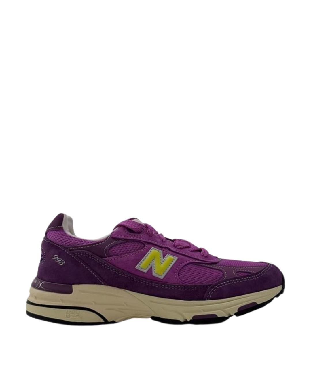 NEW BALANCE Фиолетовые замшевые кроссовки, фото 1
