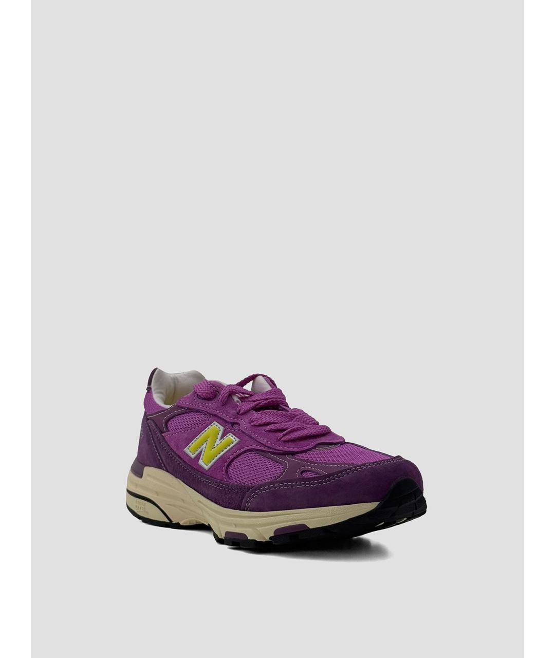 NEW BALANCE Фиолетовые замшевые кроссовки, фото 2