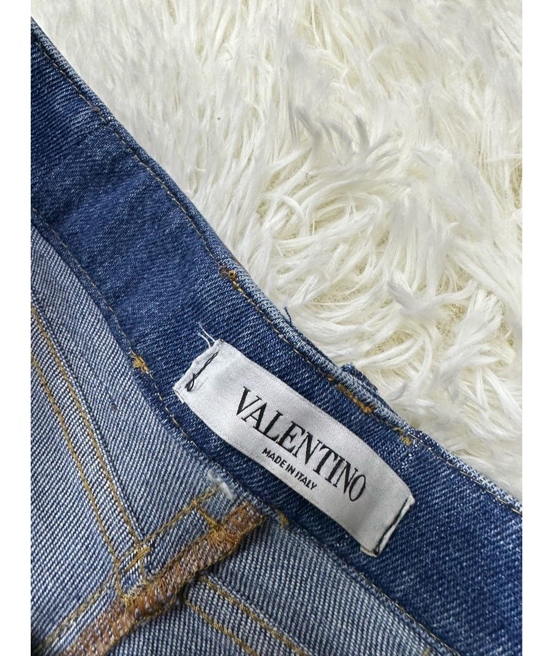 VALENTINO Синие прямые джинсы, фото 4