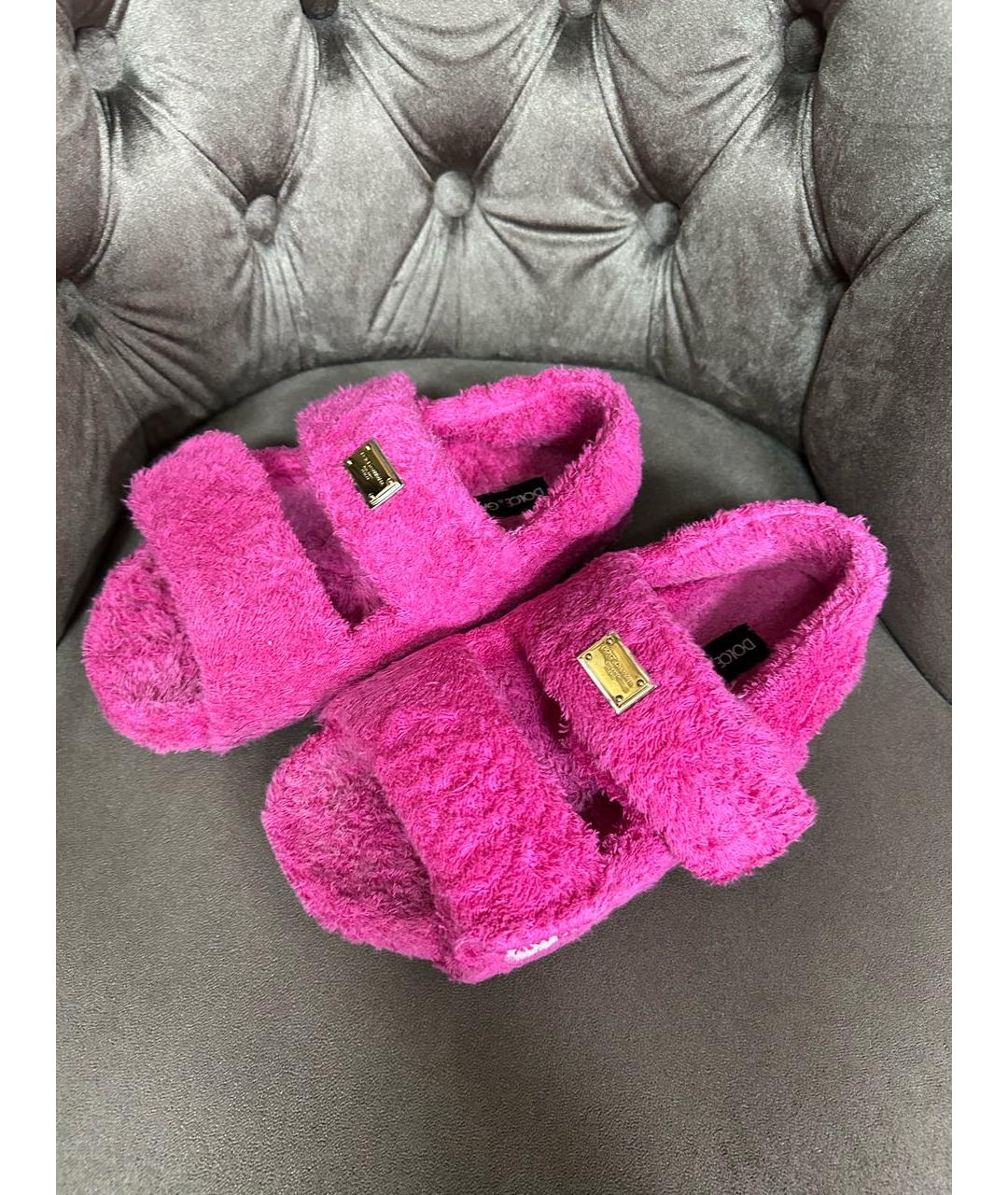 DOLCE&GABBANA Розовые сандалии, фото 2