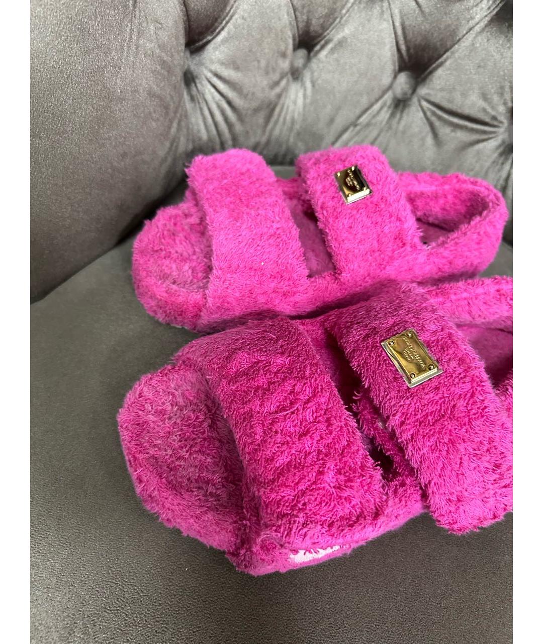 DOLCE&GABBANA Розовые сандалии, фото 5