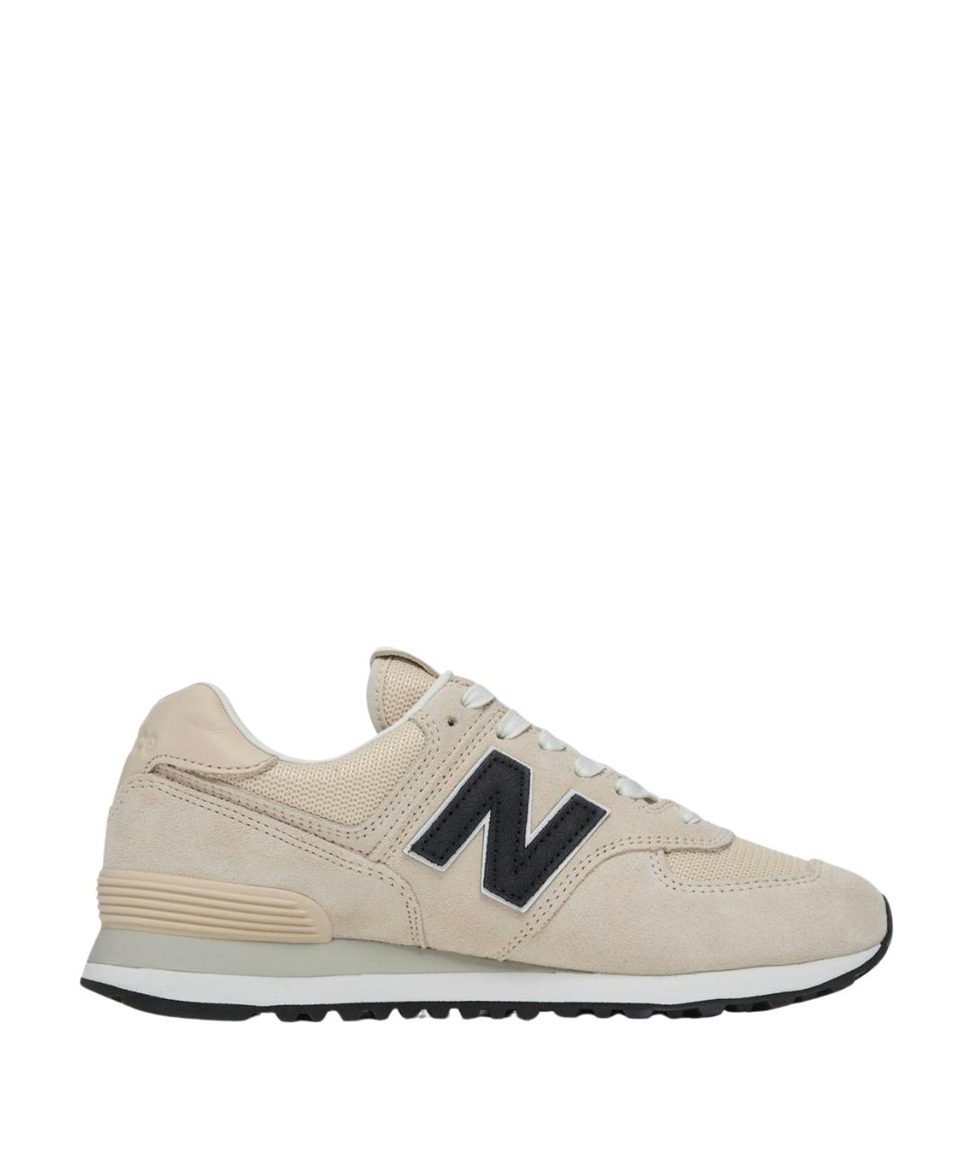 NEW BALANCE Бежевые замшевые кроссовки, фото 1