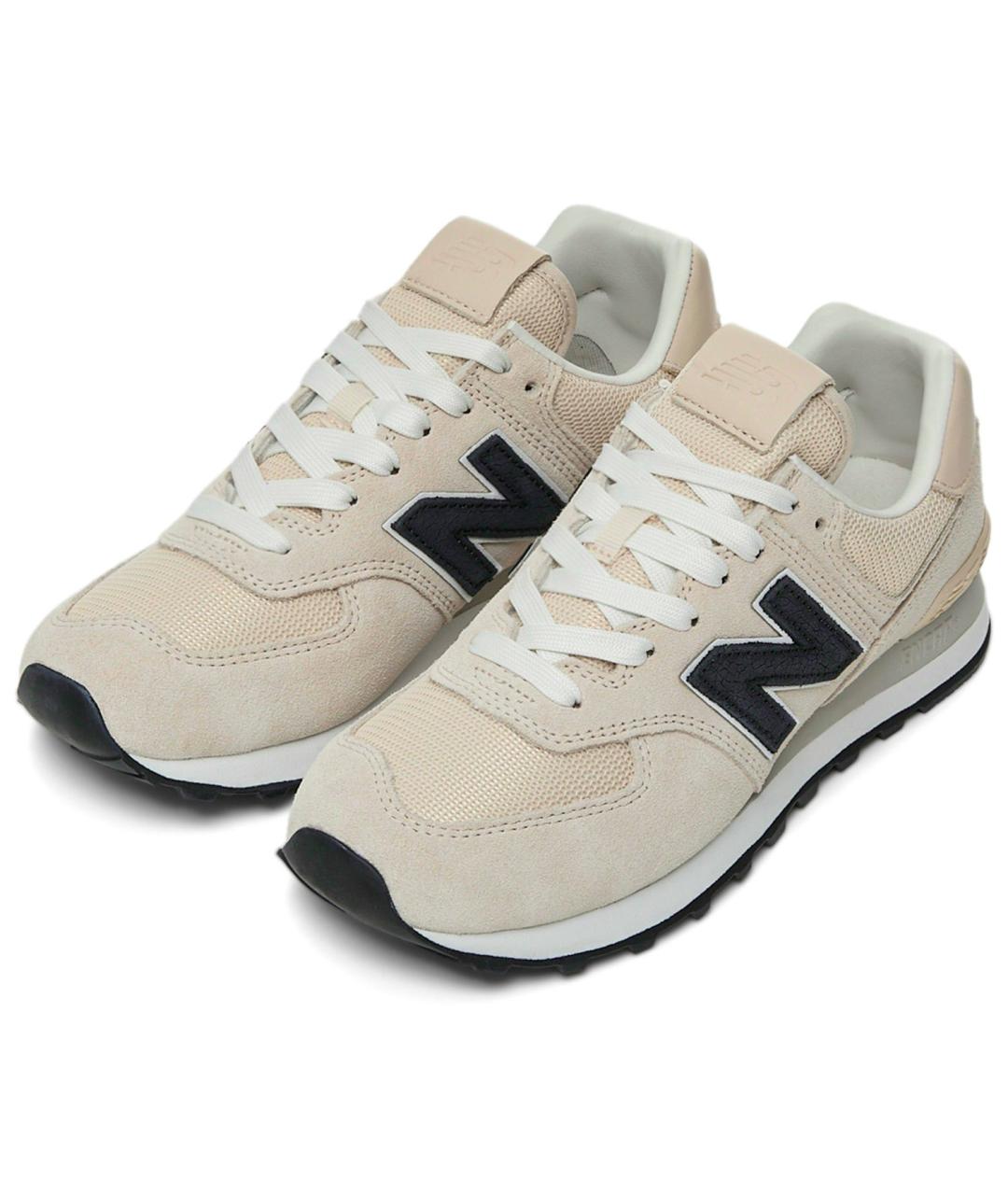 NEW BALANCE Бежевые замшевые кроссовки, фото 4