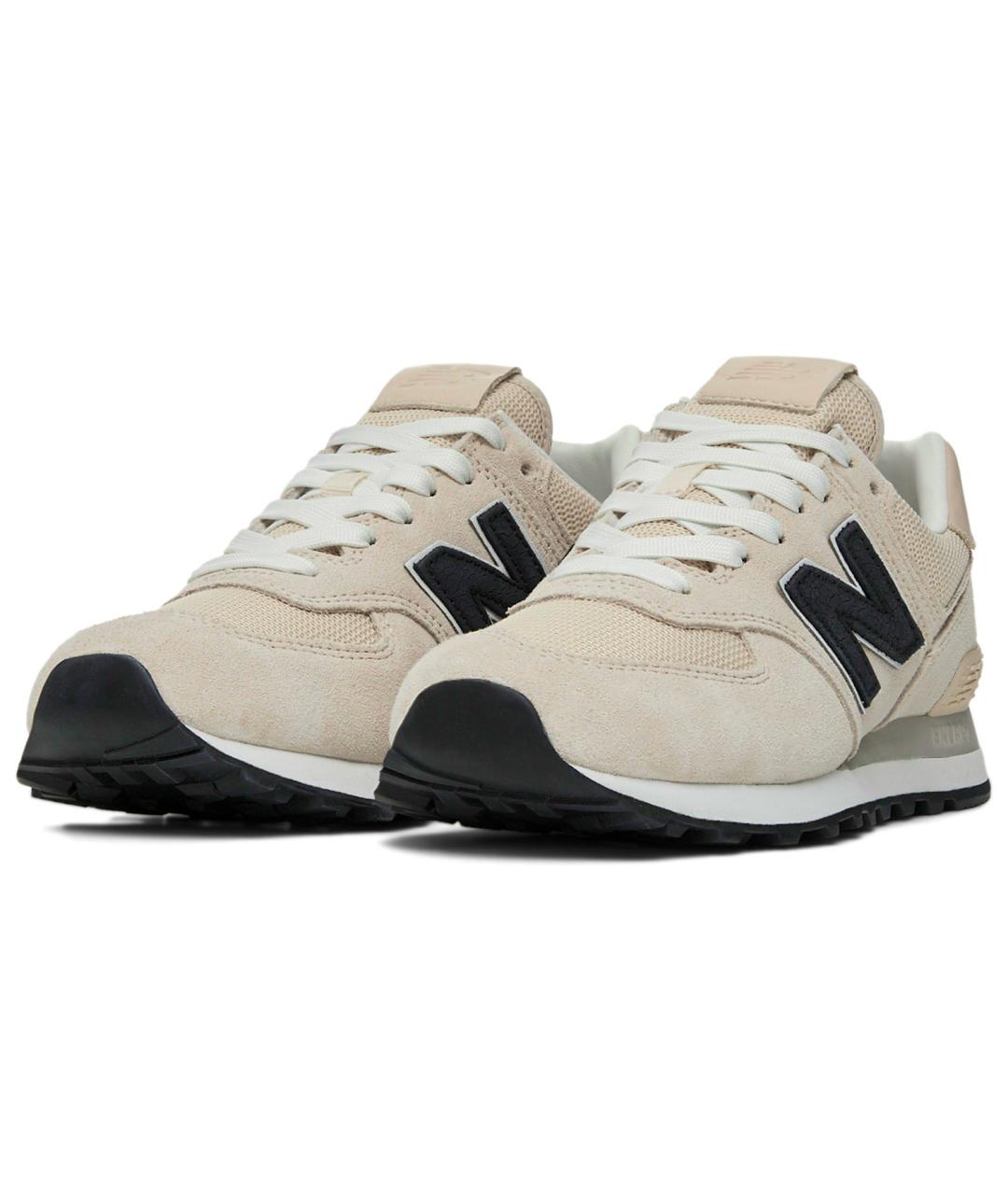 NEW BALANCE Бежевые замшевые кроссовки, фото 3