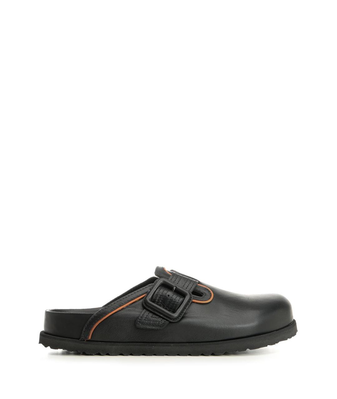 BIRKENSTOCK Черные кожаные сандалии, фото 1
