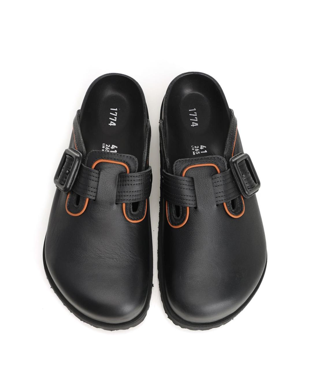 BIRKENSTOCK Черные кожаные сандалии, фото 5