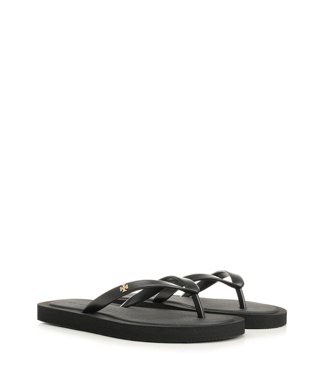 TORY BURCH Черные шлепанцы, фото 2