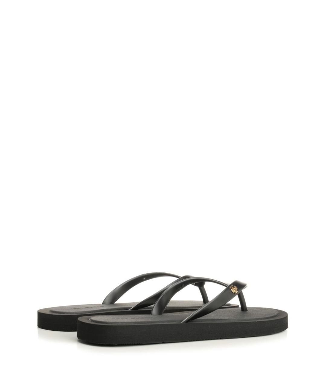 TORY BURCH Черные шлепанцы, фото 3