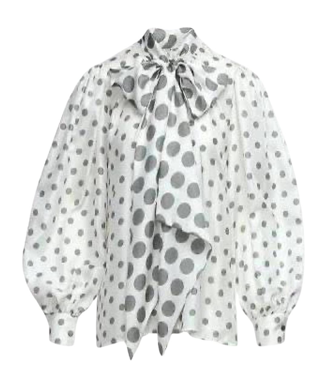 MAX MARA Белая шелковая блузы, фото 1