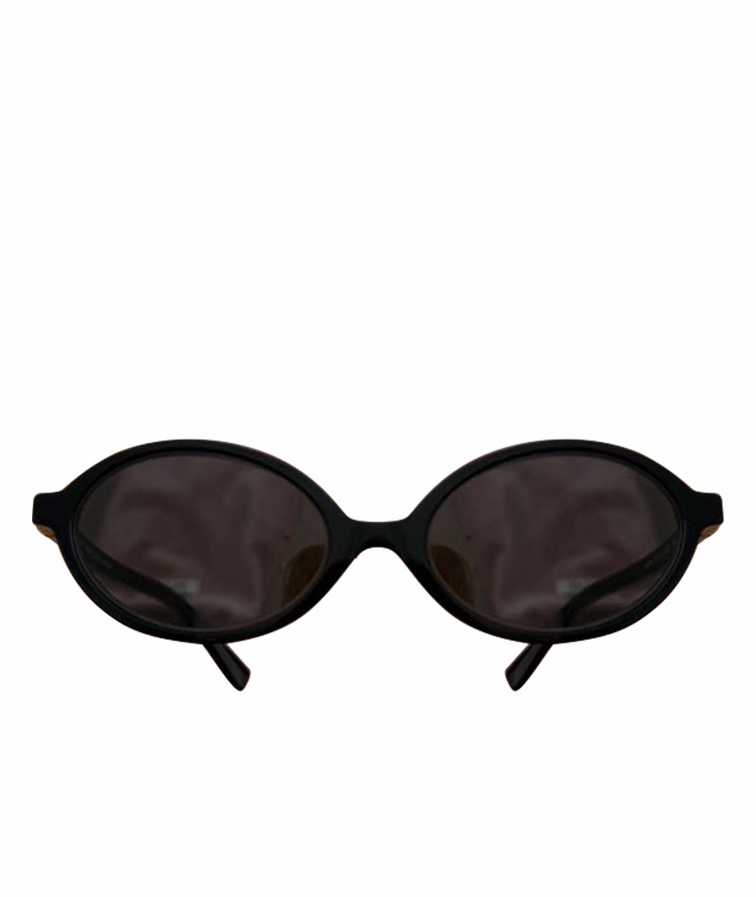 MIU MIU Черные пластиковые солнцезащитные очки, фото 1