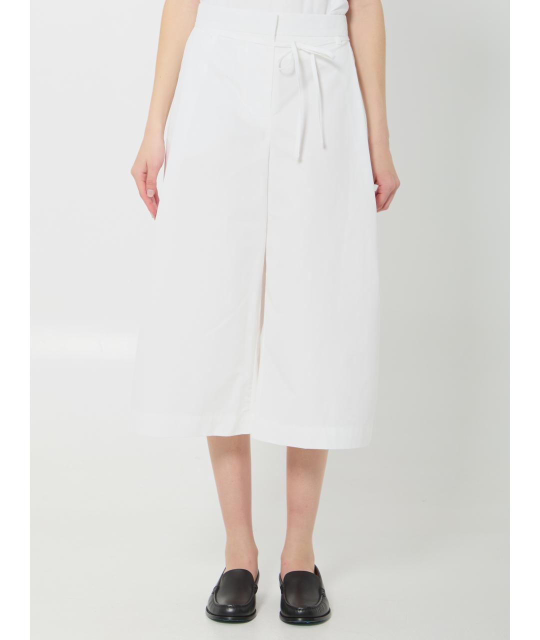 JACQUEMUS Белые хлопковые прямые брюки, фото 5