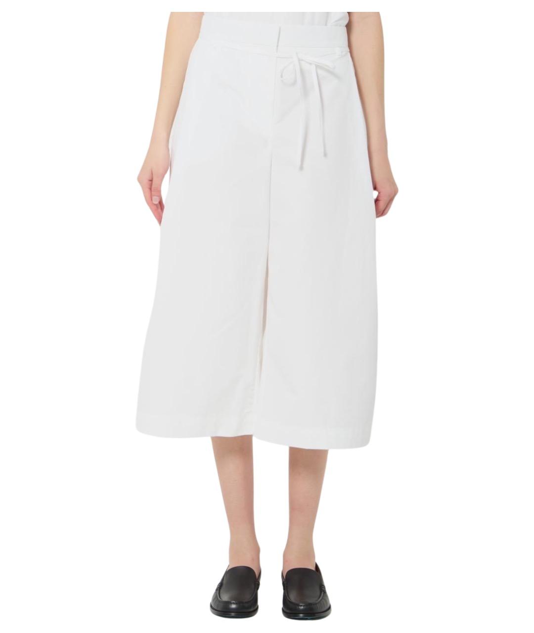JACQUEMUS Белые хлопковые прямые брюки, фото 1