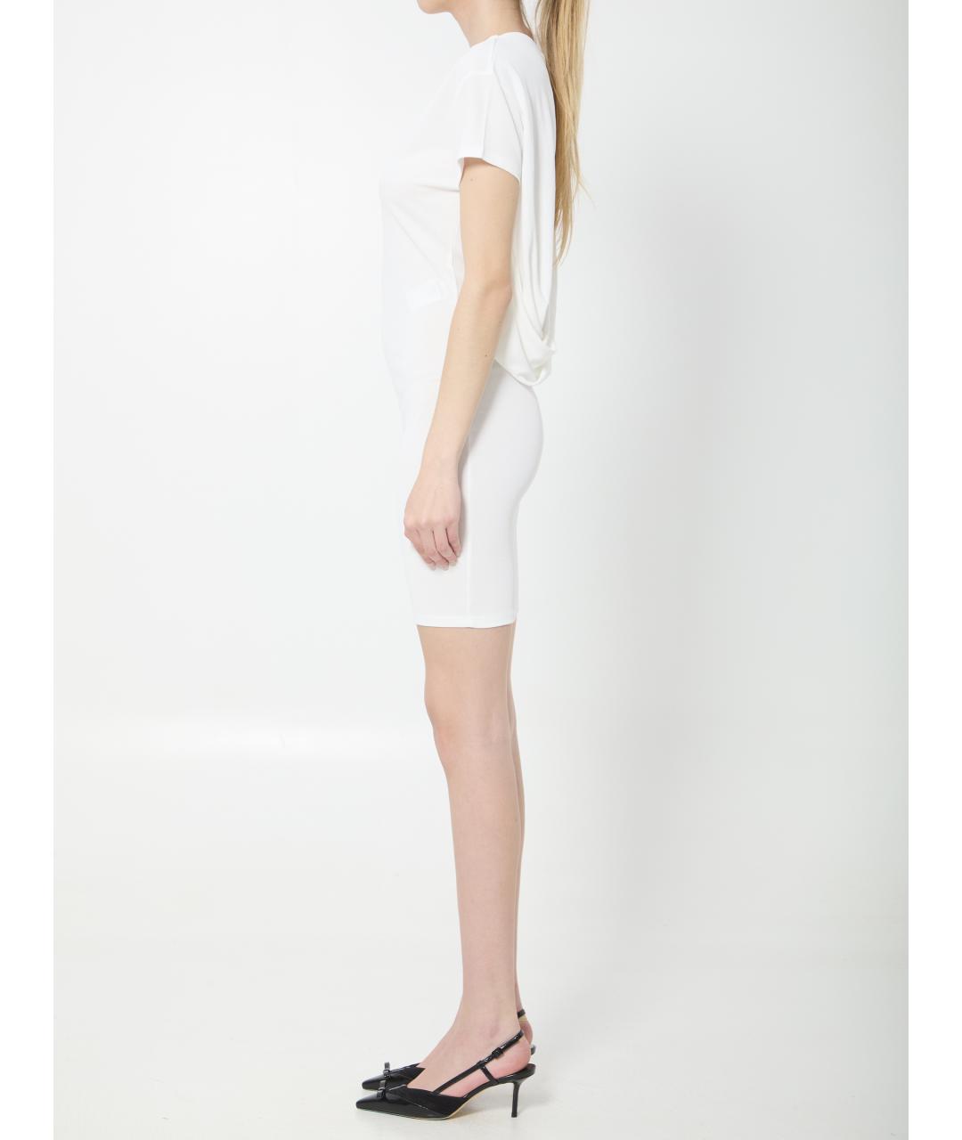 JACQUEMUS Белое вискозное повседневное платье, фото 3
