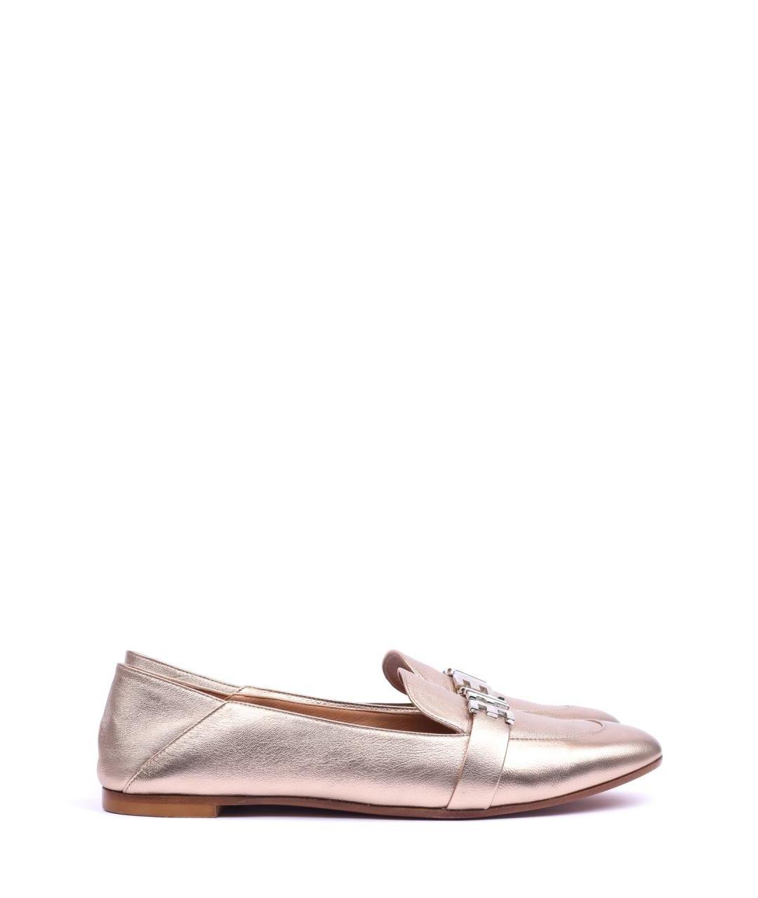 AQUAZZURA Розовые кожаные лоферы, фото 1
