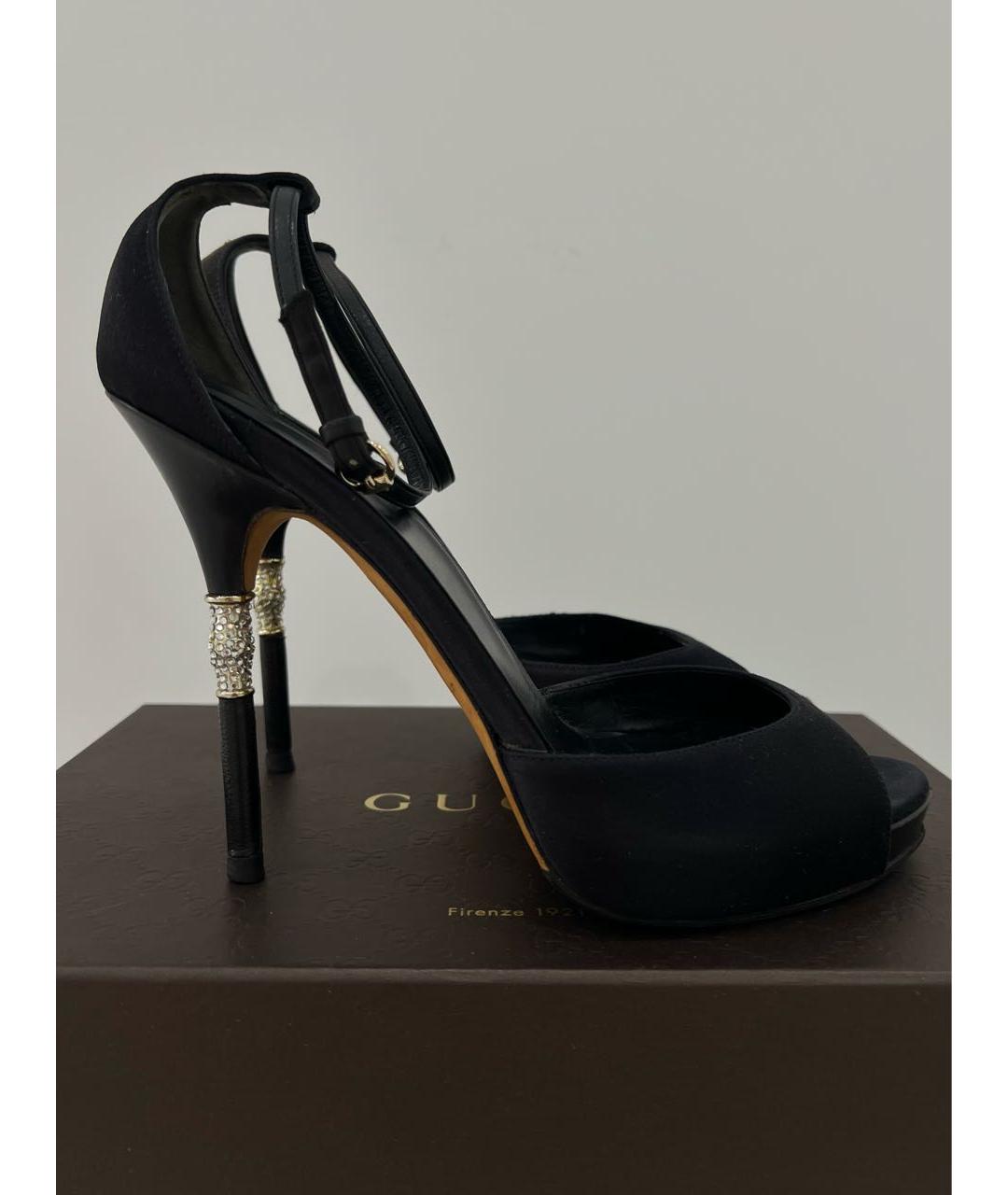 GUCCI Черные босоножки, фото 2