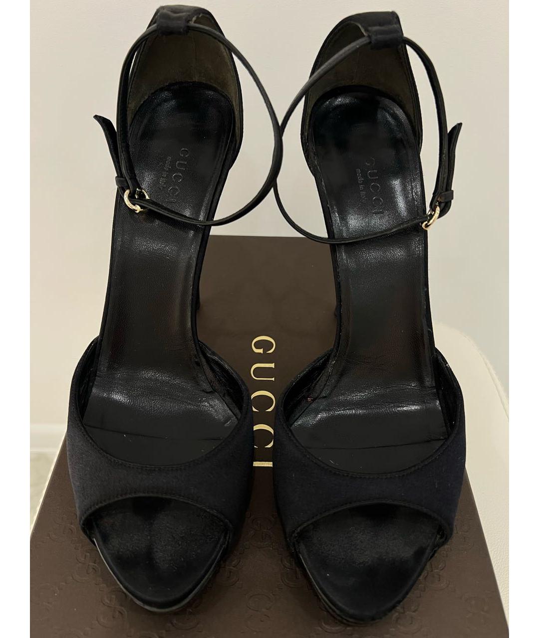 GUCCI Черные босоножки, фото 3