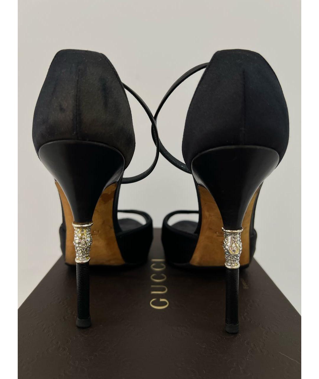 GUCCI Черные босоножки, фото 5