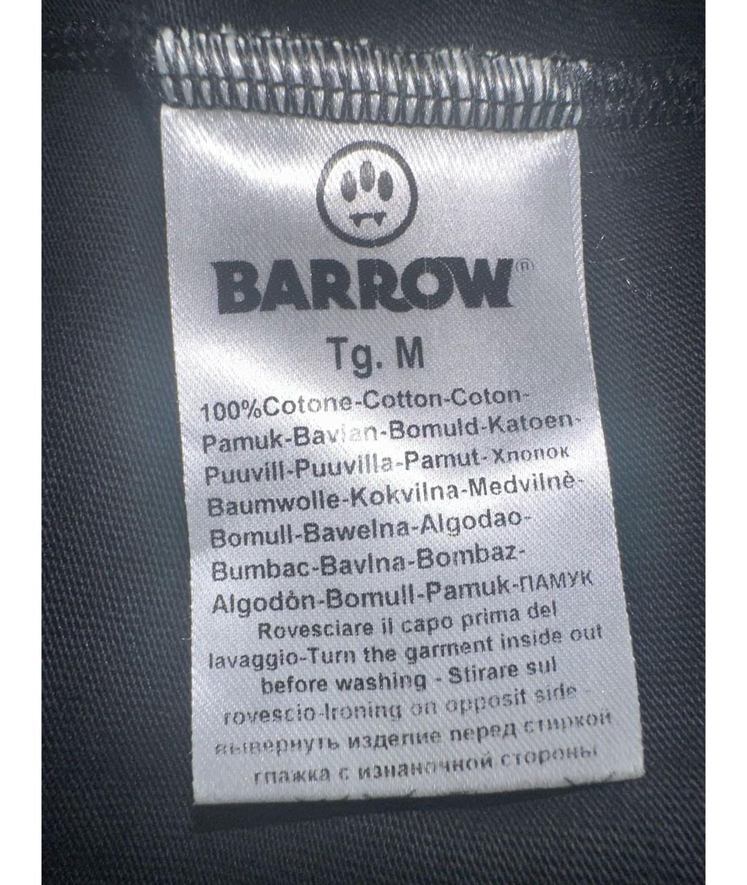BARROW Черная хлопковая футболка, фото 6