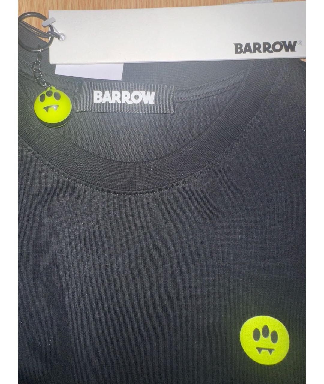 BARROW Черная хлопковая футболка, фото 4