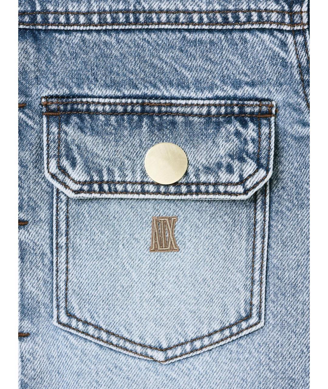 ARMANI EXCHANGE Голубая деним куртка, фото 5