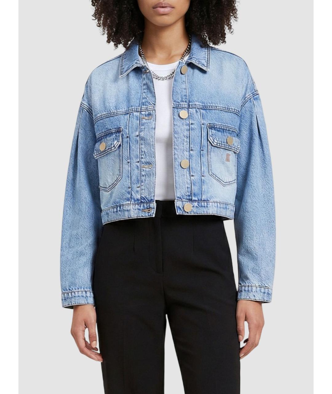 ARMANI EXCHANGE Голубая деним куртка, фото 2