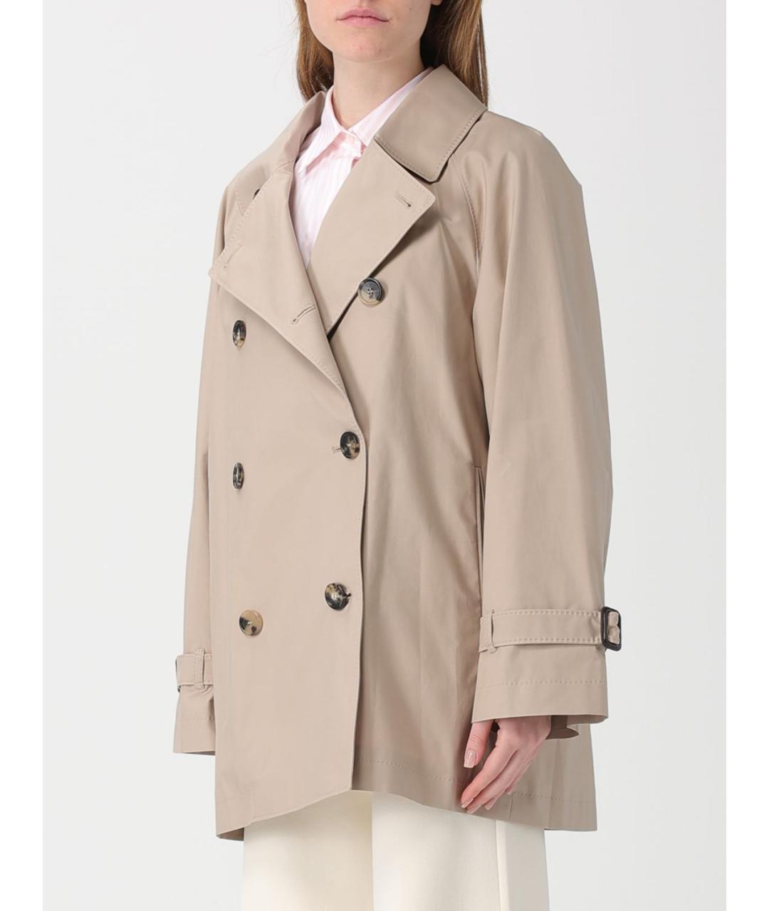 MAX MARA THE CUBE Бежевый тренч/плащ, фото 5