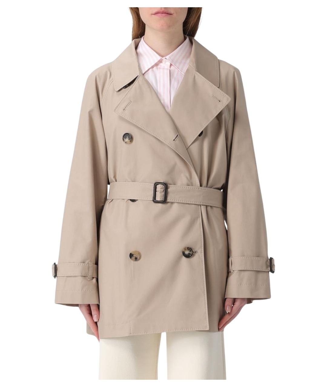 MAX MARA THE CUBE Бежевый тренч/плащ, фото 1