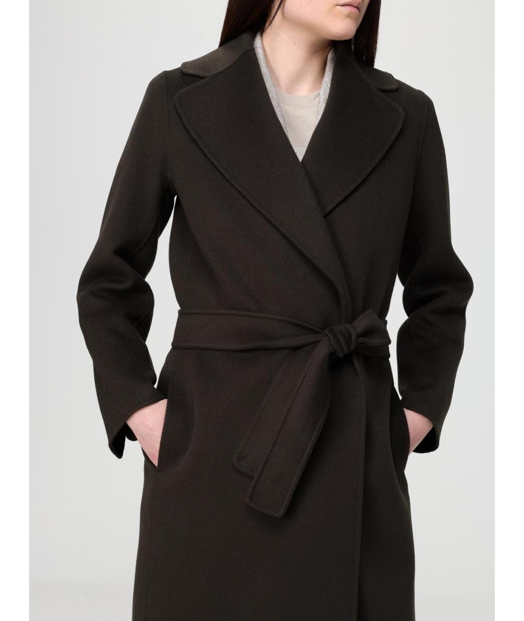 'S MAX MARA Зеленое шерстяное пальто, фото 4