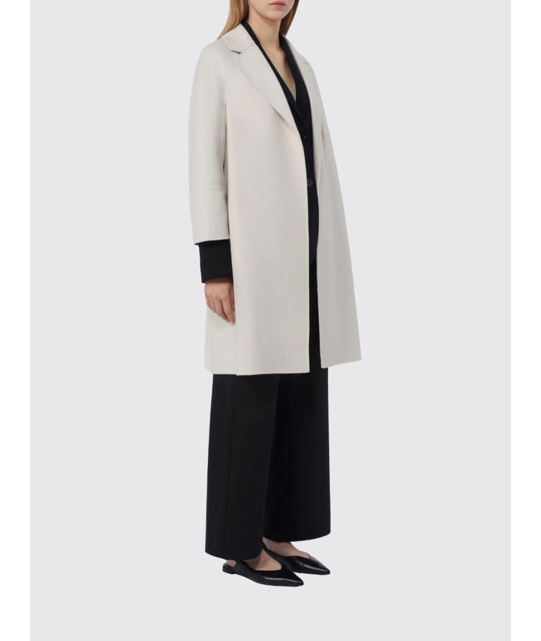 'S MAX MARA Бежевое шерстяное пальто, фото 3