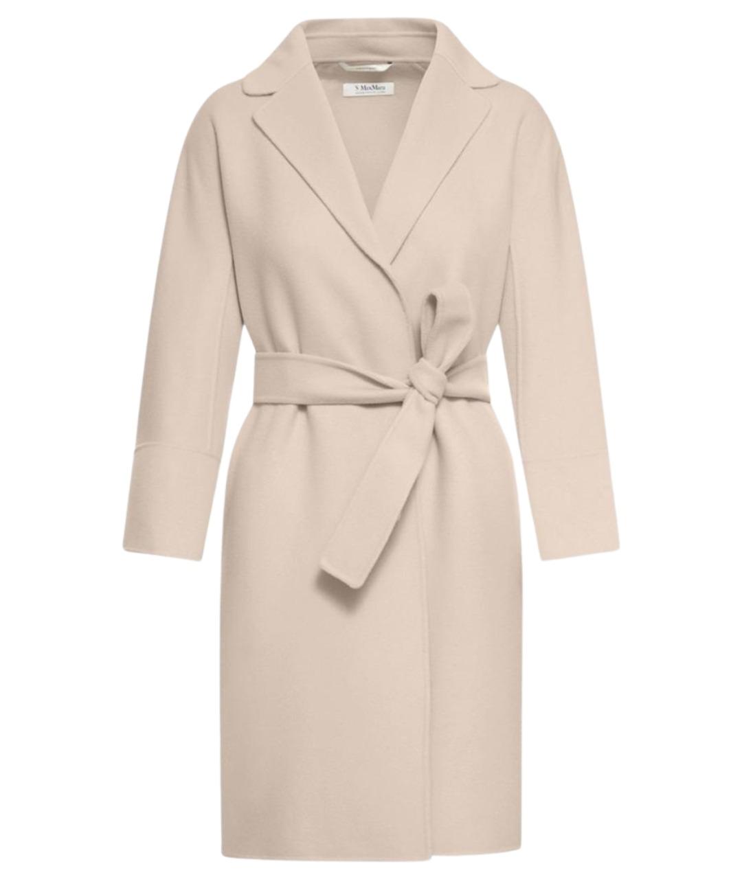'S MAX MARA Бежевое шерстяное пальто, фото 1