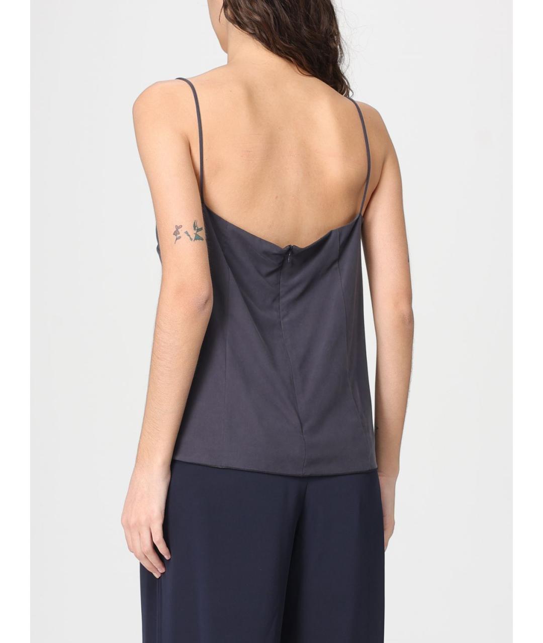 MAX MARA Серая майка, фото 3