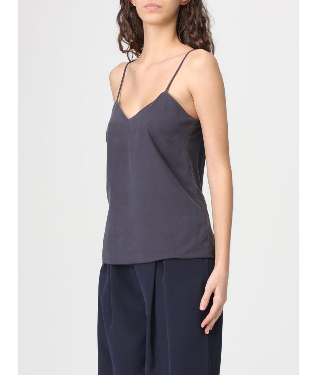 MAX MARA Серая майка, фото 4