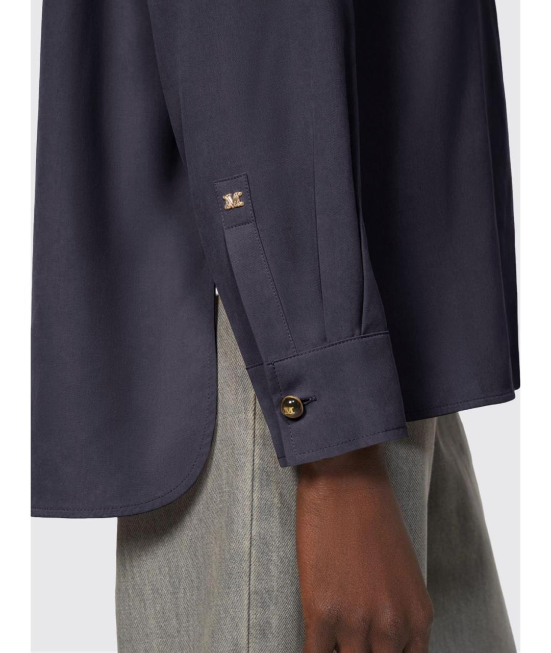 MAX MARA Серая шелковая рубашка, фото 3