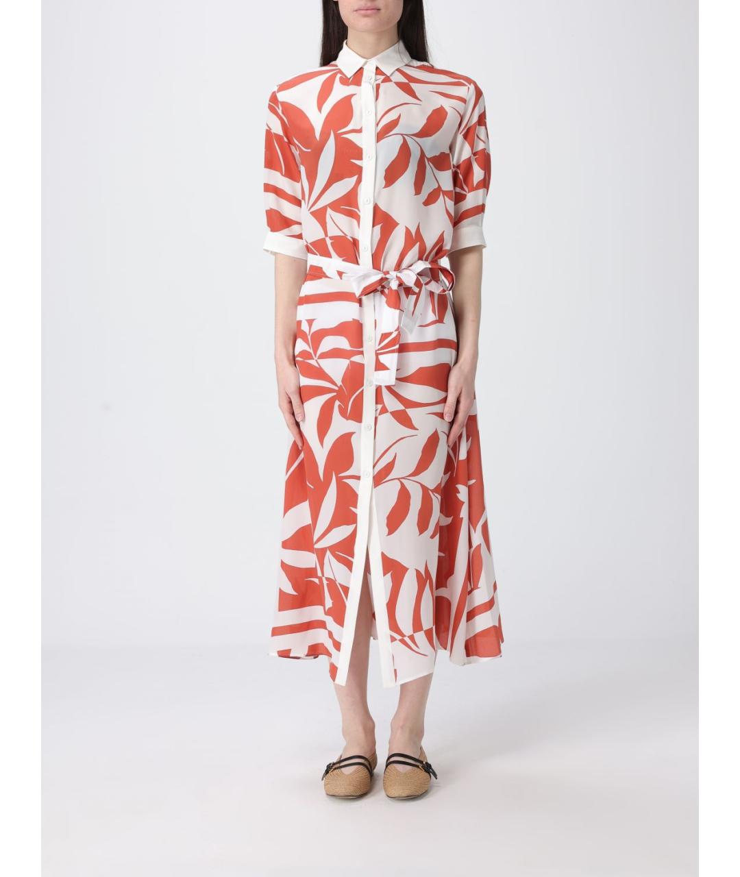MAX MARA Мульти шелковое повседневное платье, фото 4