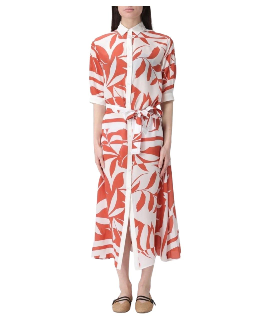 MAX MARA Мульти шелковое повседневное платье, фото 1