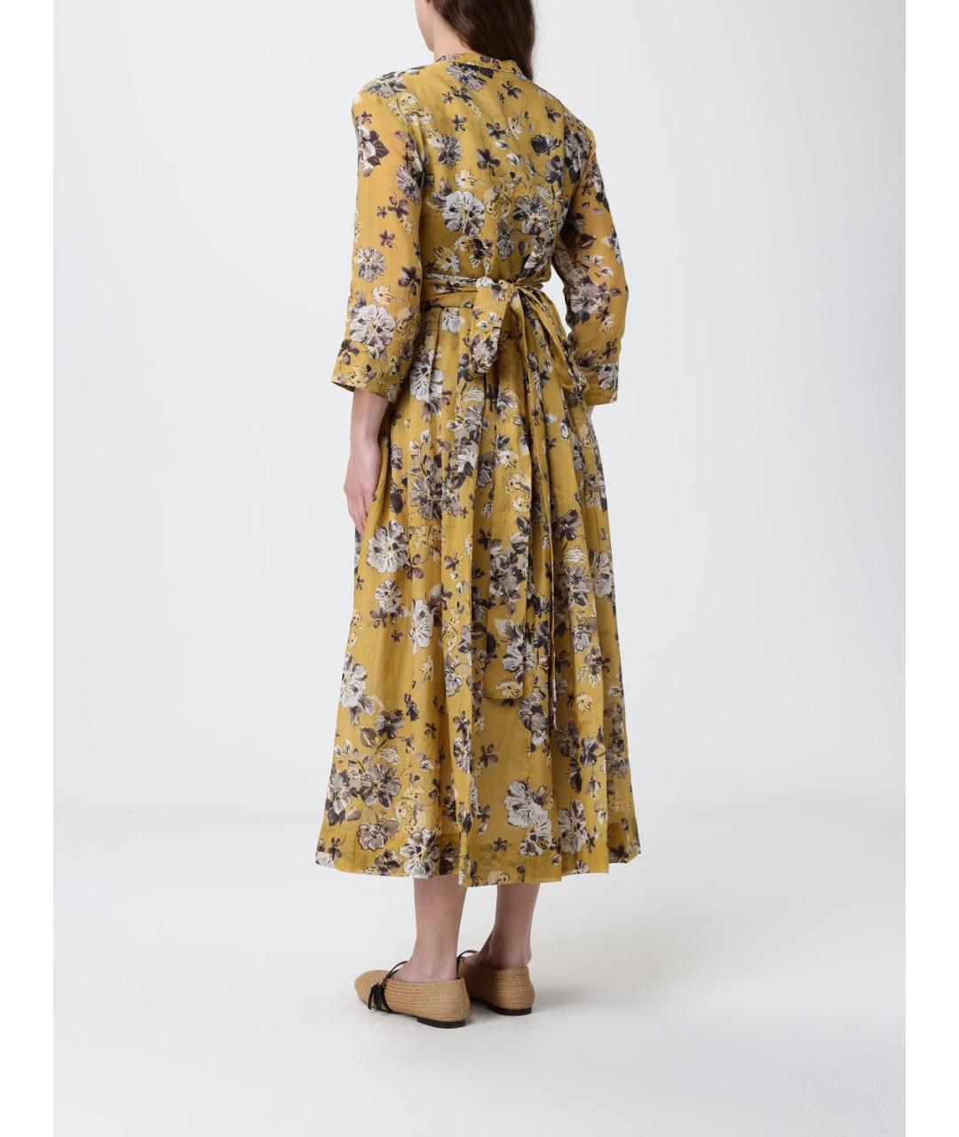 'S MAX MARA Желтое повседневное платье, фото 2